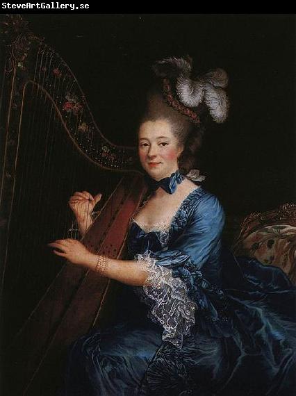 Francois-Hubert Drouais Portrait of Genevieve Rinteau de Verrieres, Mistress of Maurice de Saxe